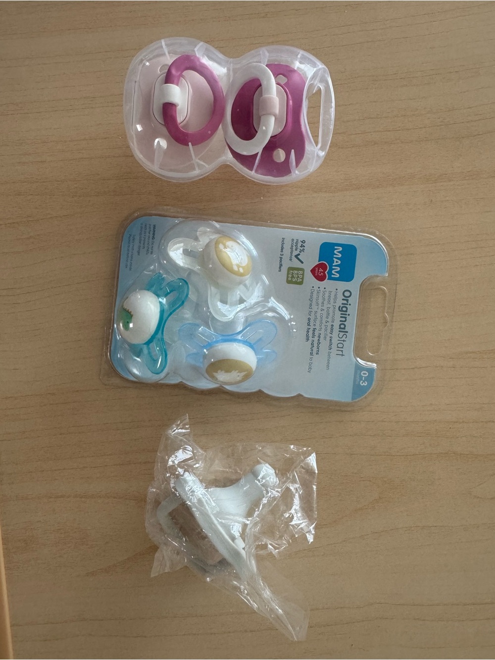 0-3months pacifiers set